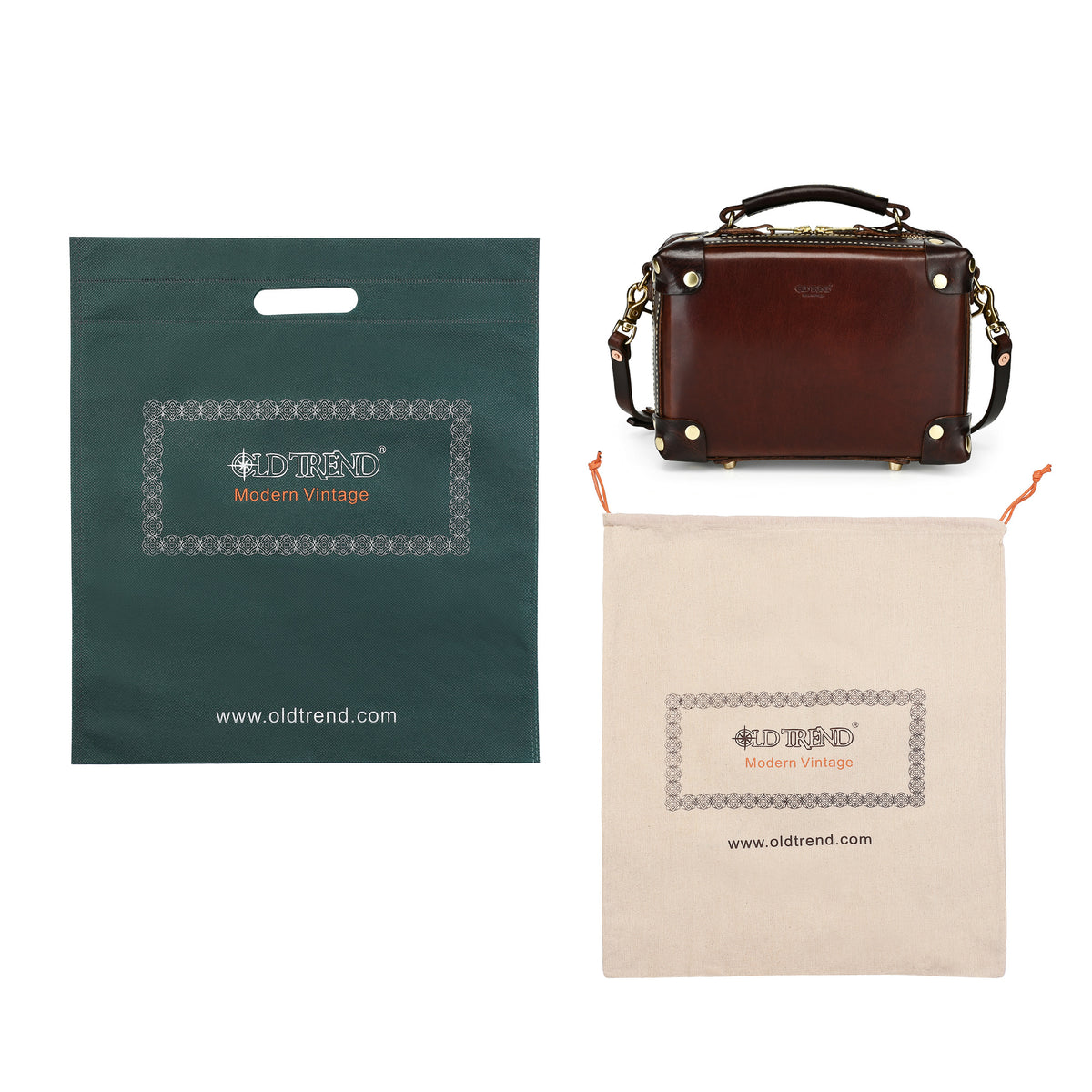 Cedar Mini Trunk Crossbody in Taupe/Brown - photo 17 
