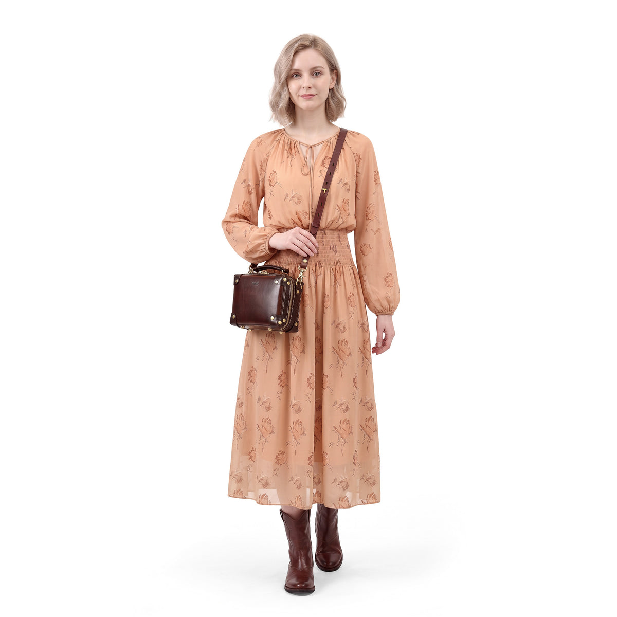 Cedar Mini Trunk Crossbody in Taupe/Brown - photo 9 