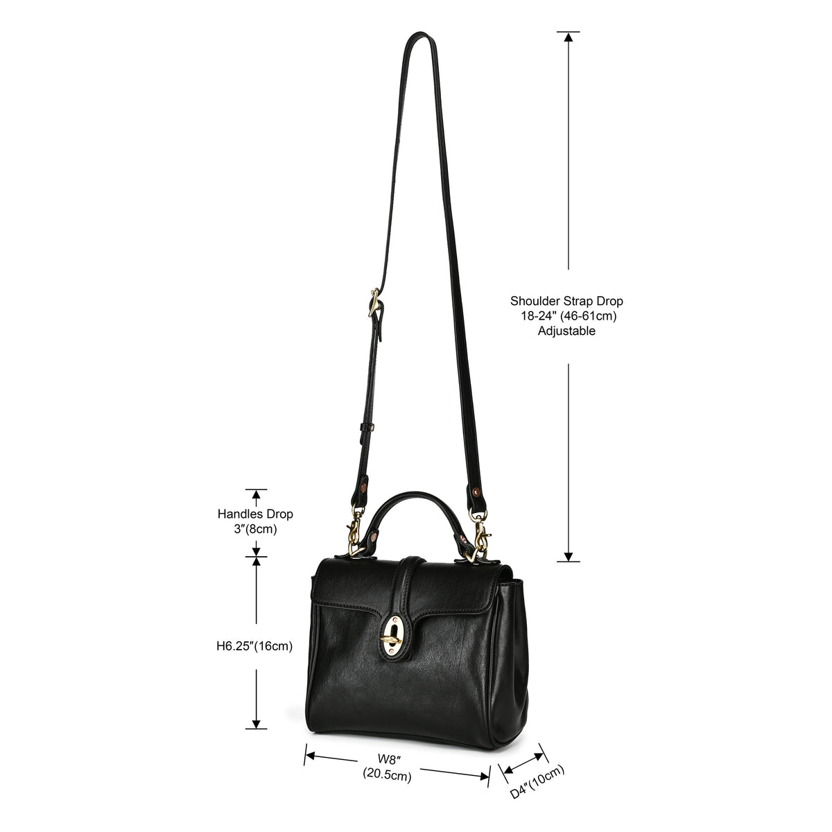 Laurel Heritage Satchel in Black - photo 8 