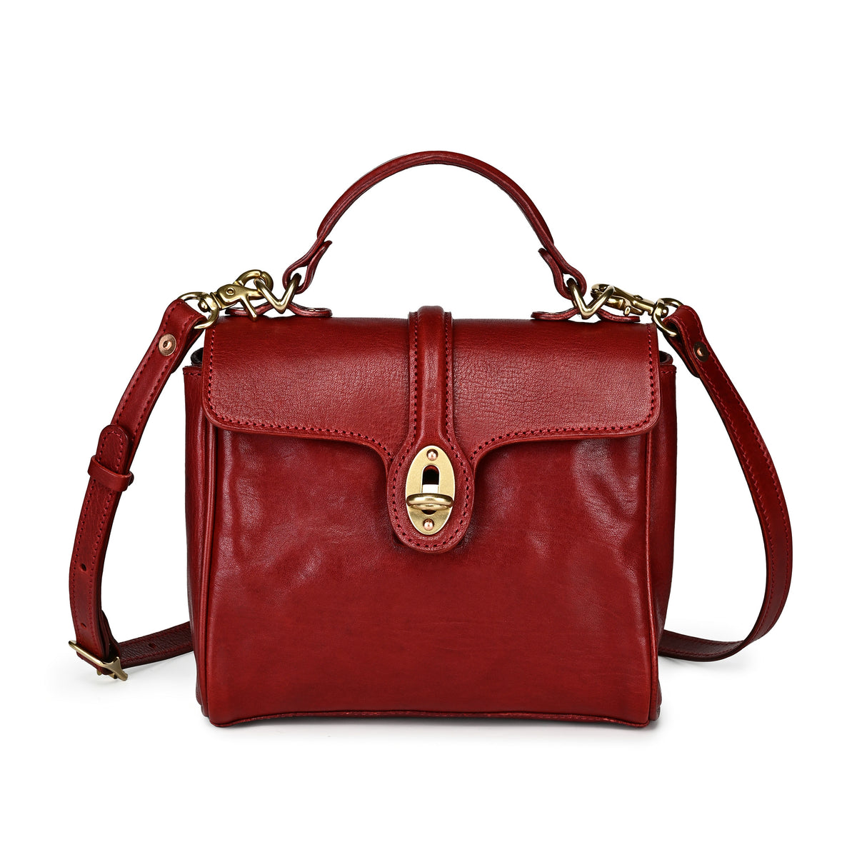 Laurel Heritage Satchel in Red - photo 1 #color_red