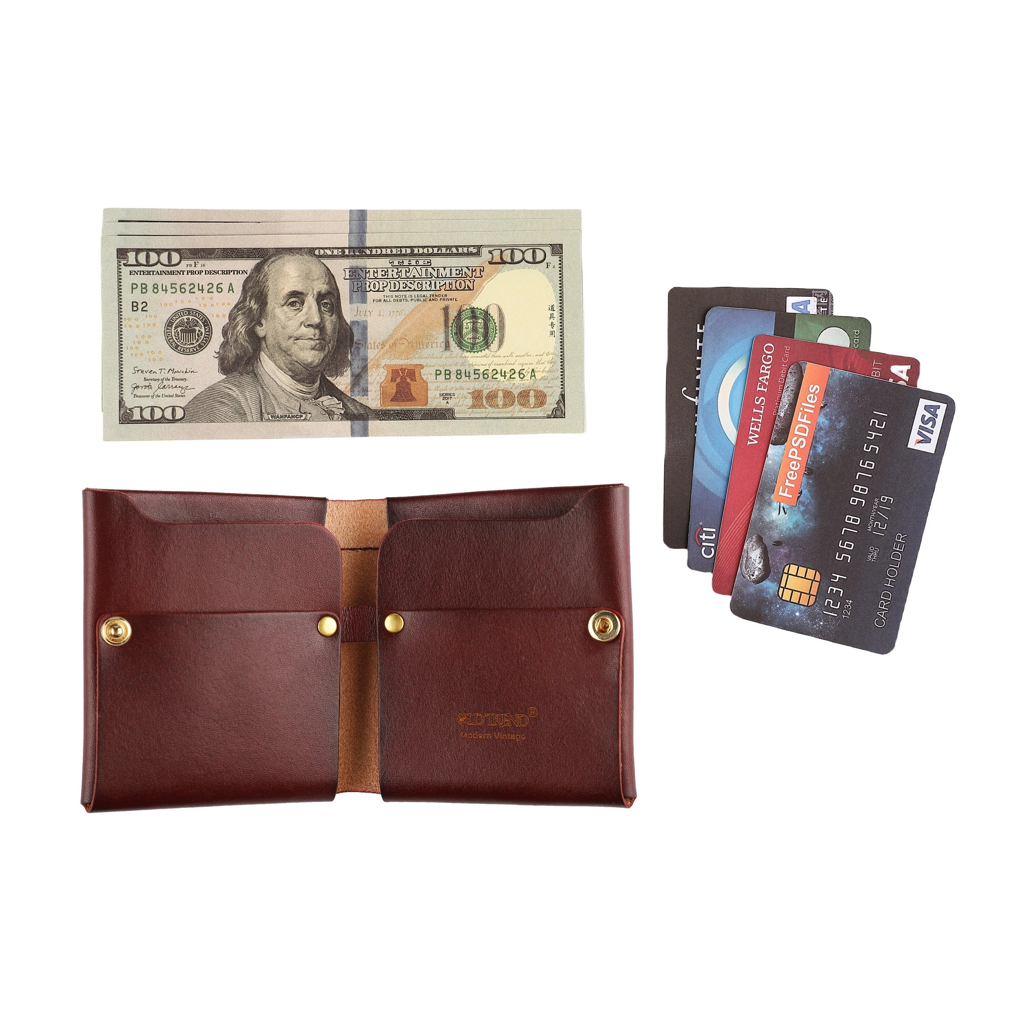 Celosia Bi-fold Wallet - Burgundy - image 2