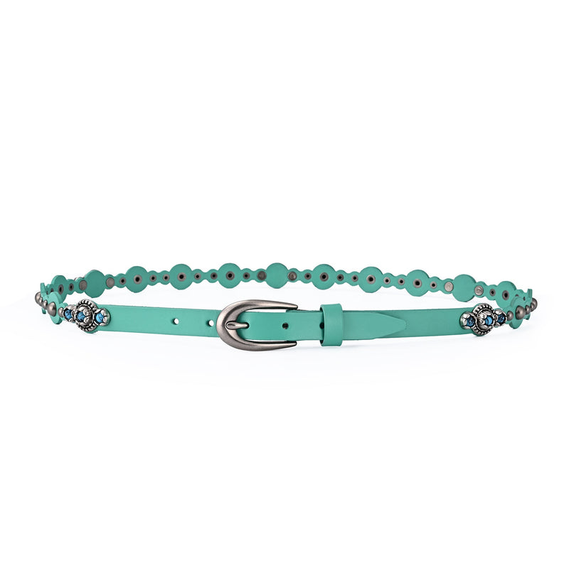 Rosa Flourish Leather Belt