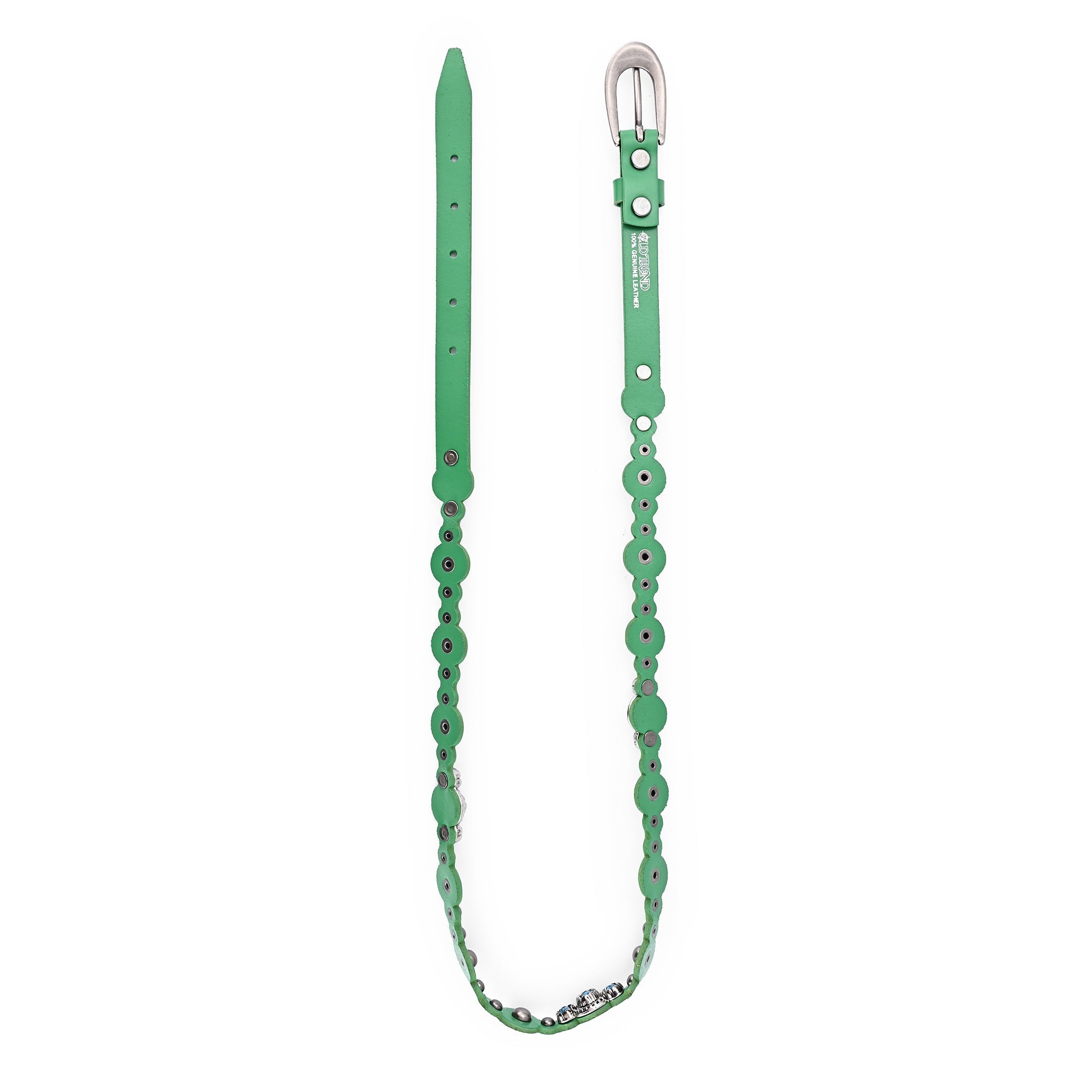 Rosa Flourish Leather Belt - Green - image 10