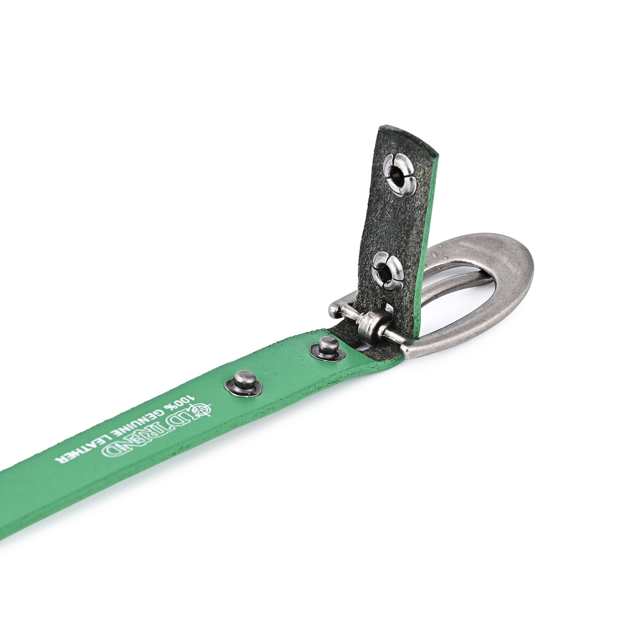 Rosa Flourish Leather Belt - Green - image 7