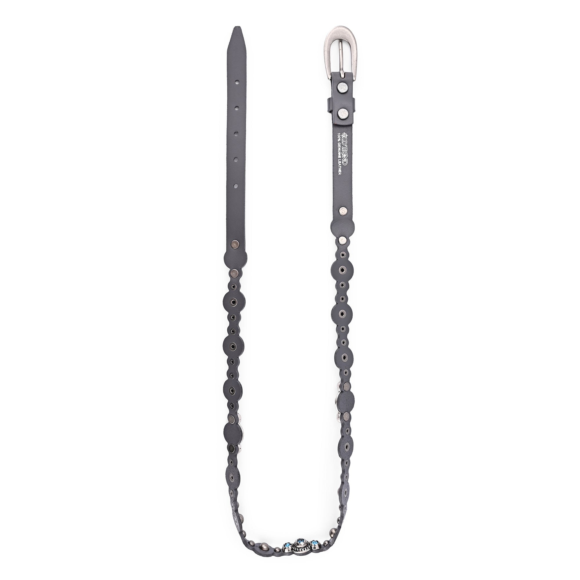 Rosa Flourish Leather Belt - Grey - image 10
