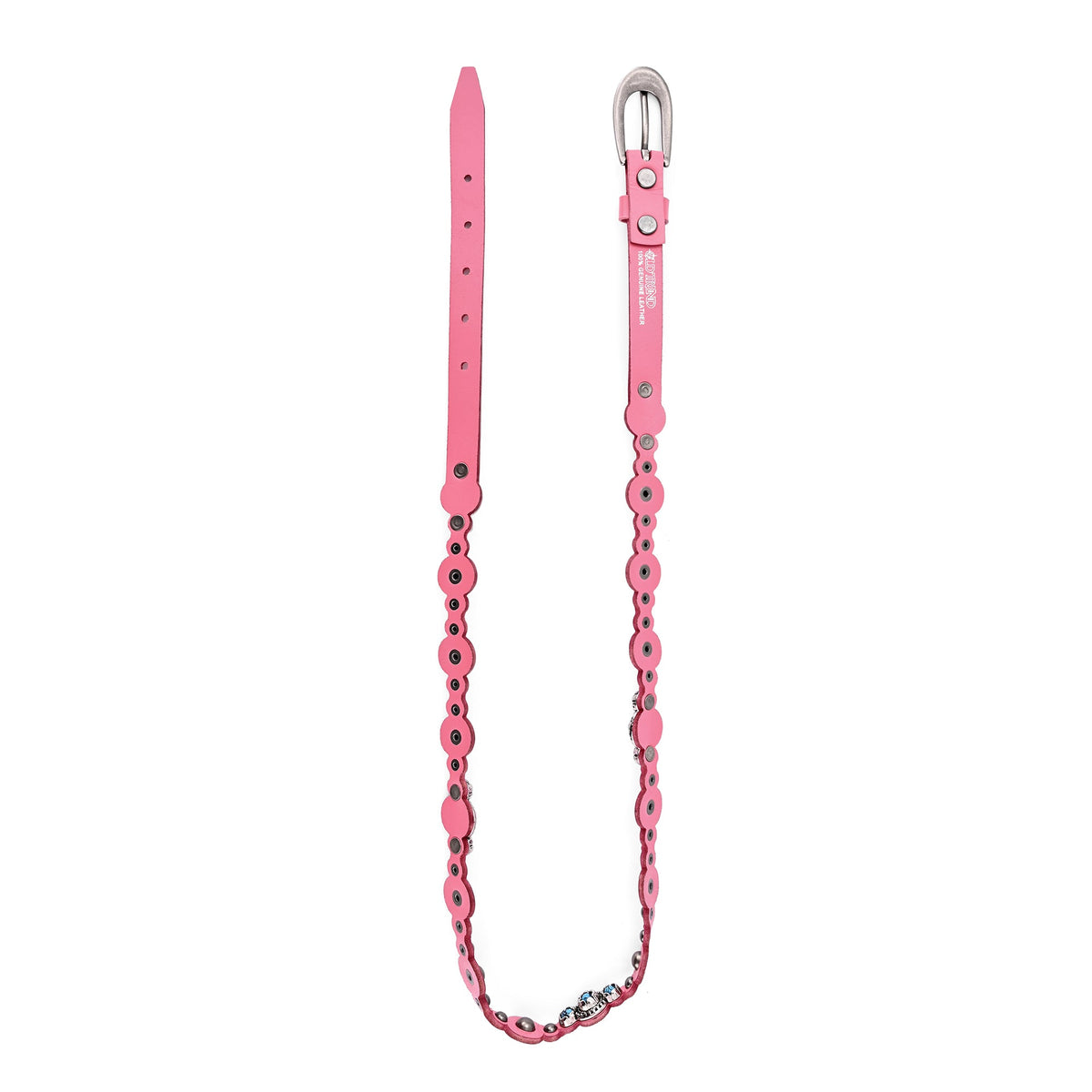 Rosa Flourish Leather Belt - Pink - image 10