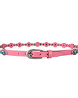Rosa Flourish Leather Belt - Pink - image 4