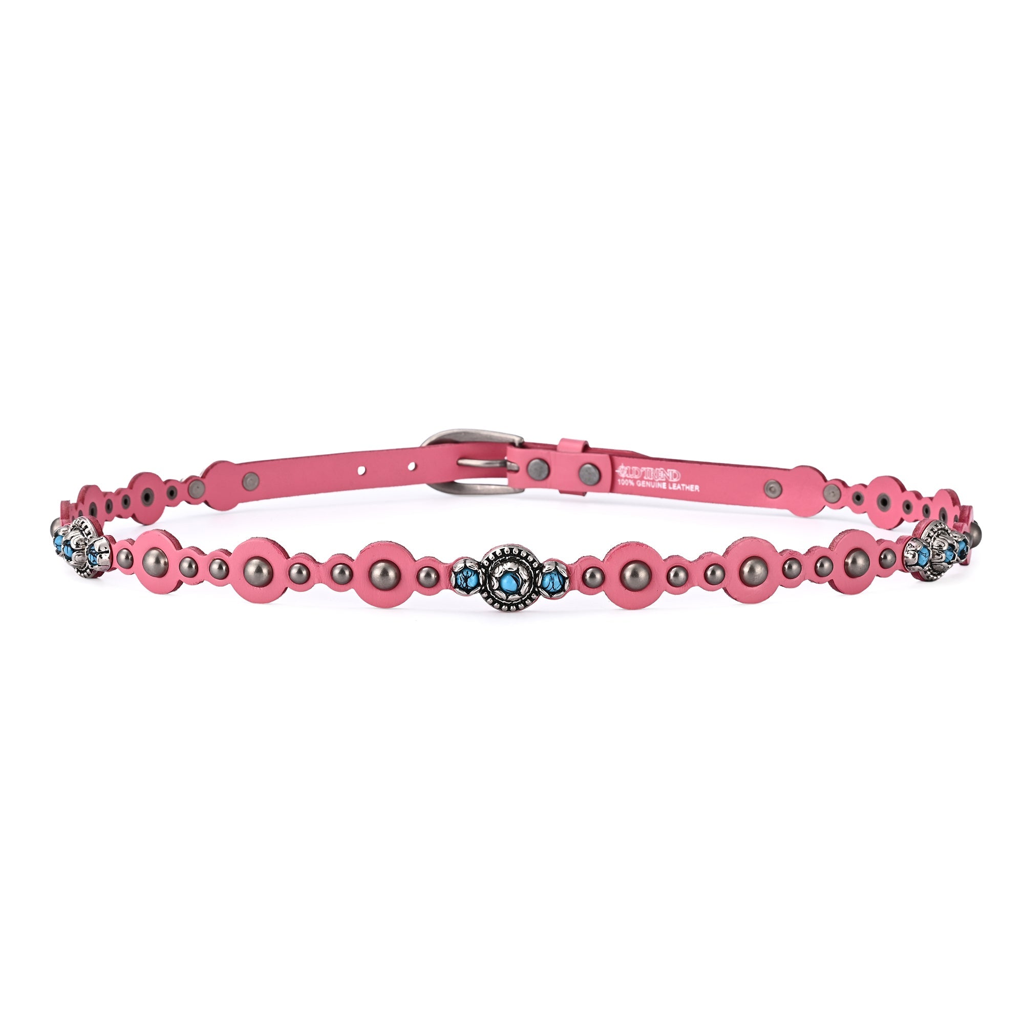Rosa Flourish Leather Belt - Pink - image 5