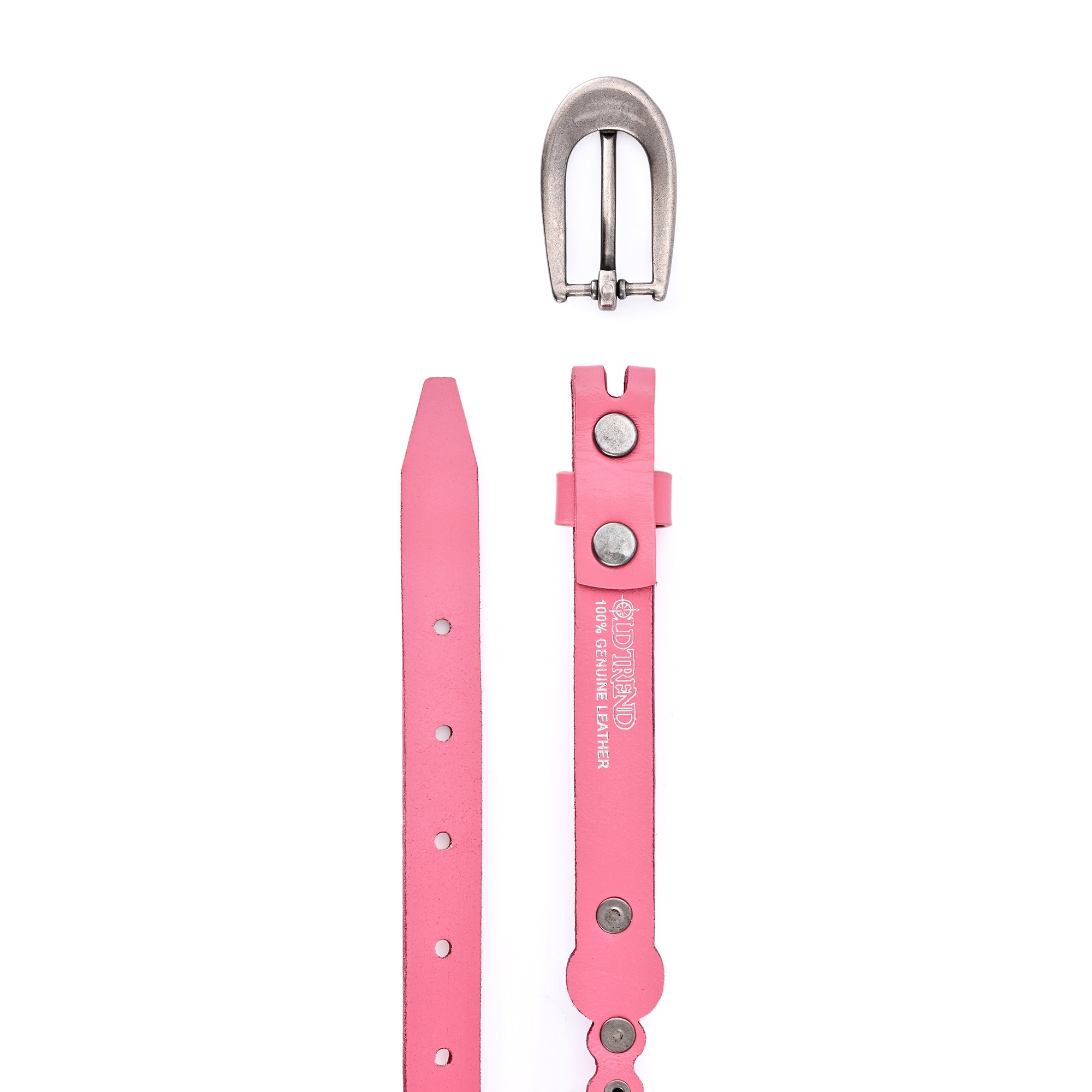 Rosa Flourish Leather Belt - Pink - image 6