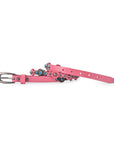 Rosa Flourish Leather Belt - Pink - image 8