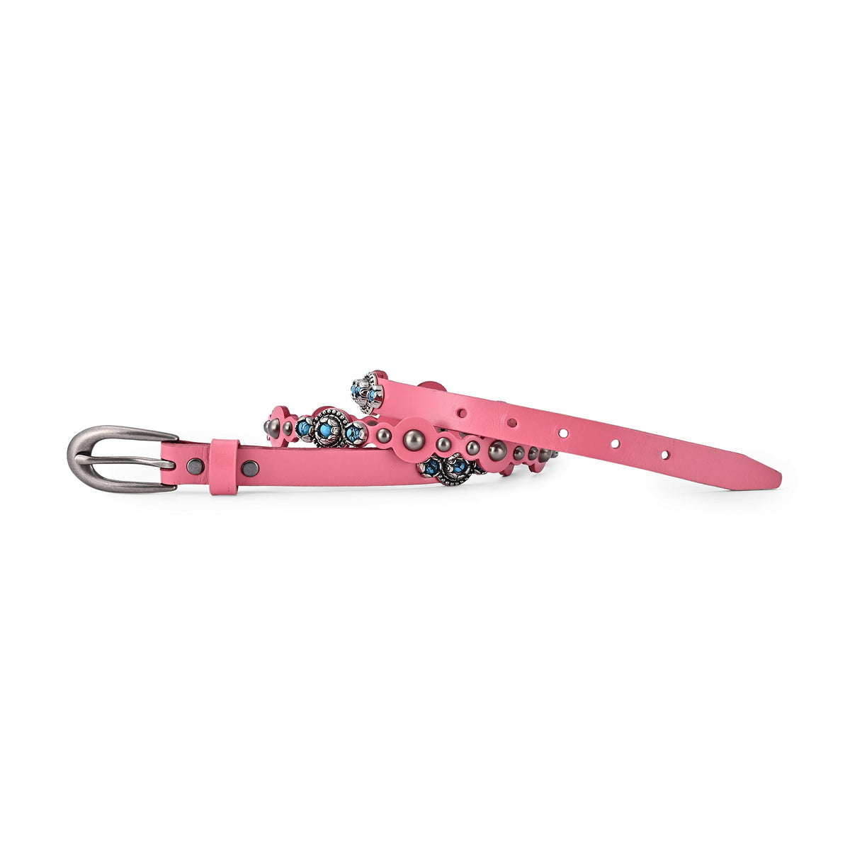 Rosa Flourish Leather Belt - Pink - image 8