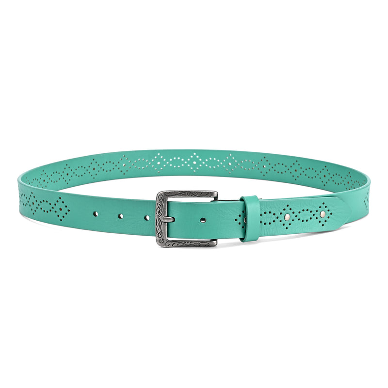 Daisy Blossom Leather Belt