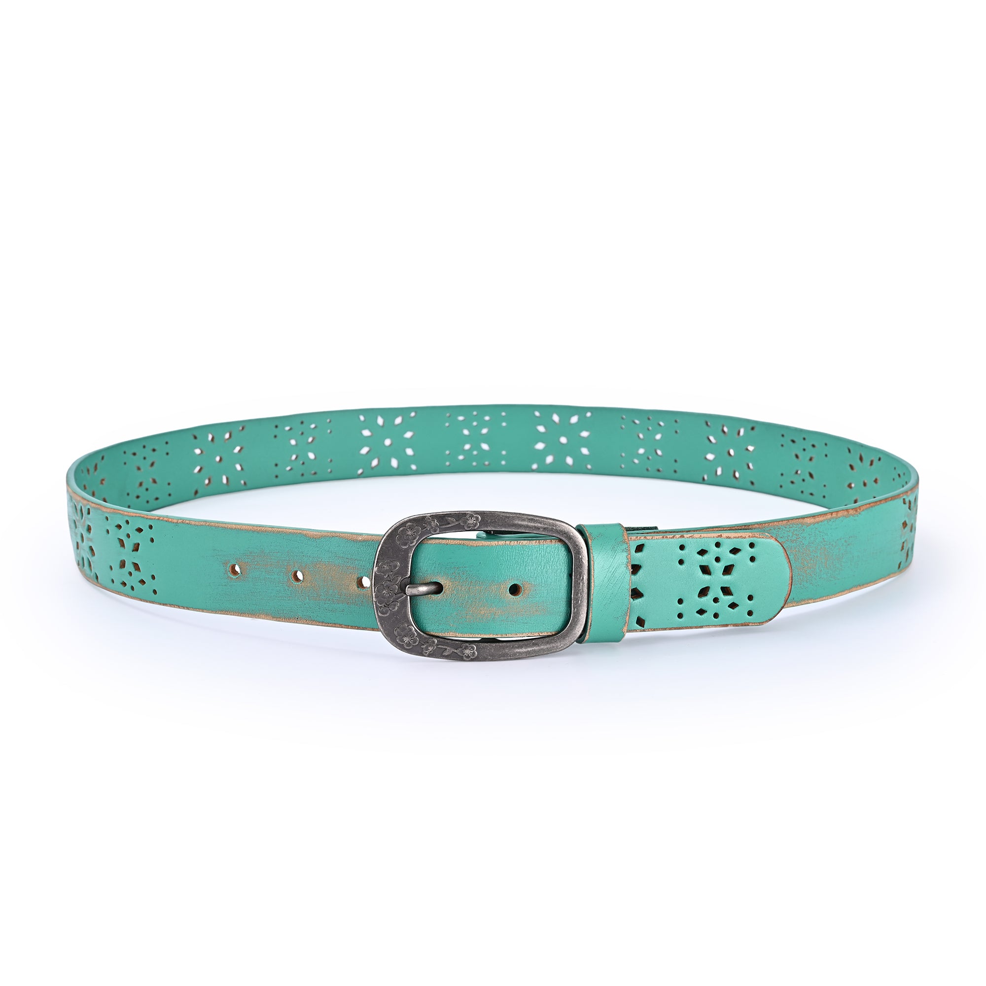 Blooming Crocus Leather Belt