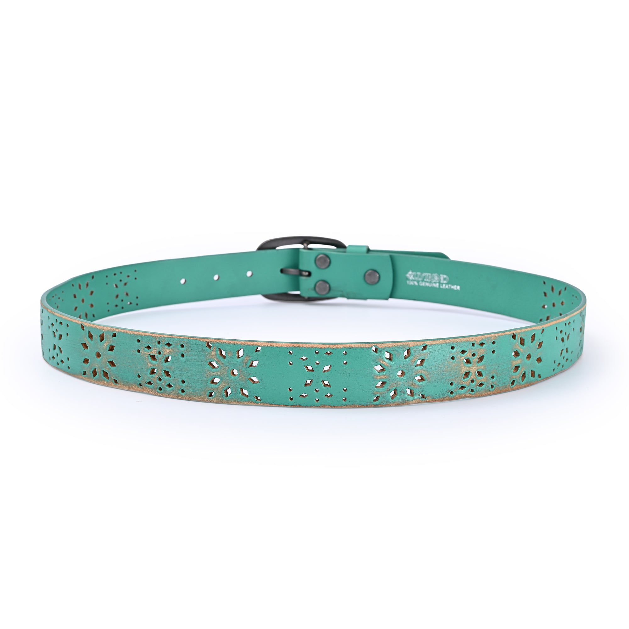 Blooming Crocus Leather Belt