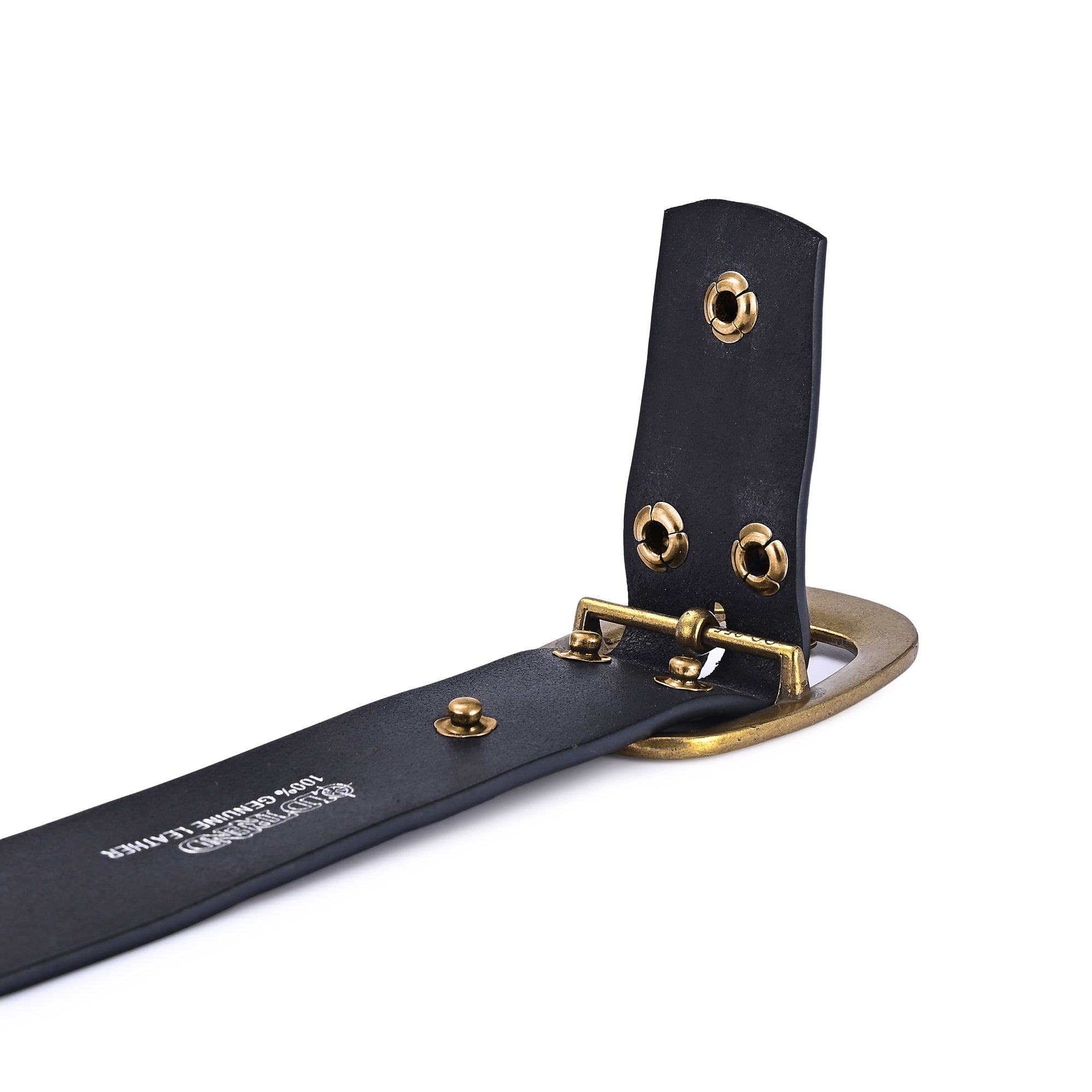Blooming Crocus Leather Belt - Black - image 5