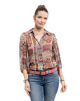 Blooming Crocus Leather Belt - Pink - image 2