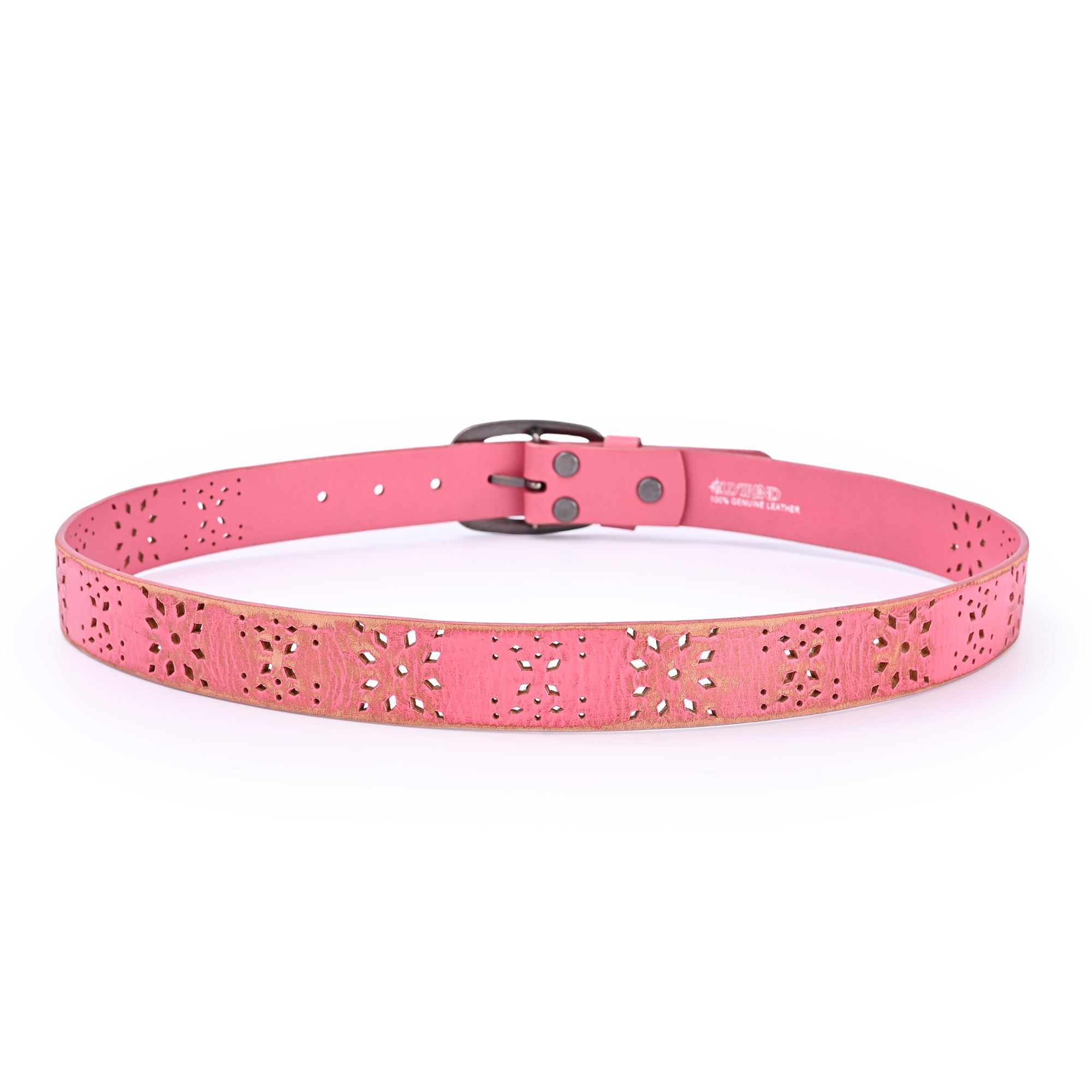 Blooming Crocus Leather Belt - Pink - image 5