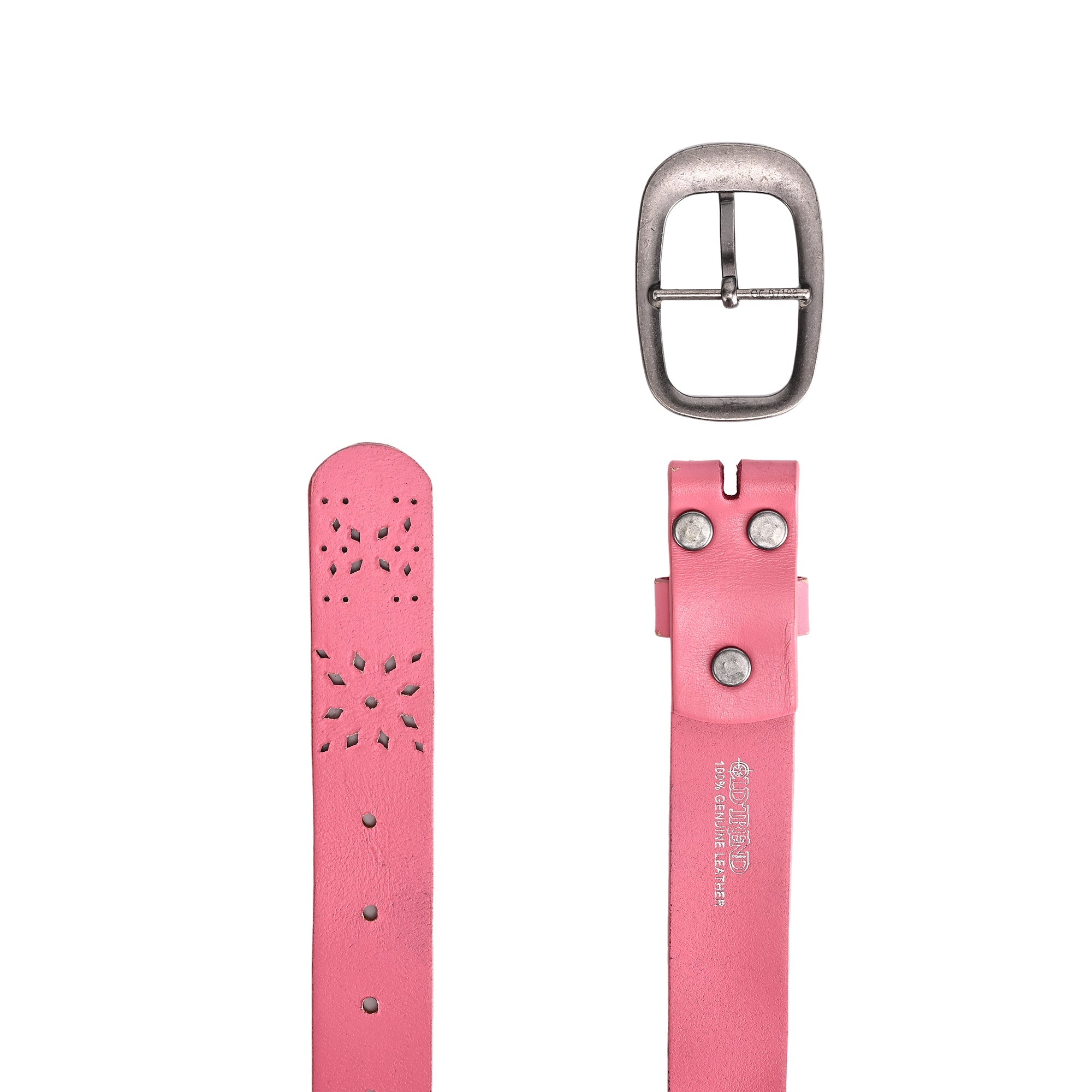 Blooming Crocus Leather Belt - Pink - image 6