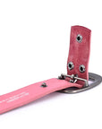 Blooming Crocus Leather Belt - Pink - image 7