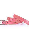 Blooming Crocus Leather Belt - Pink - image 8