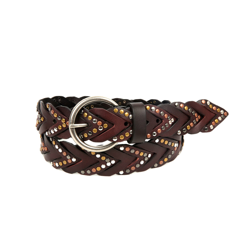 Barracuda Hand-Woven Leather Belt