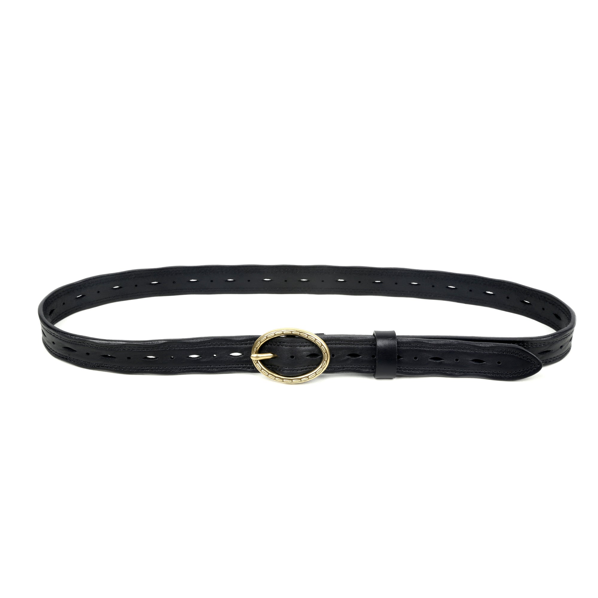 Vintage Soul Leather Belt - Black - image 4