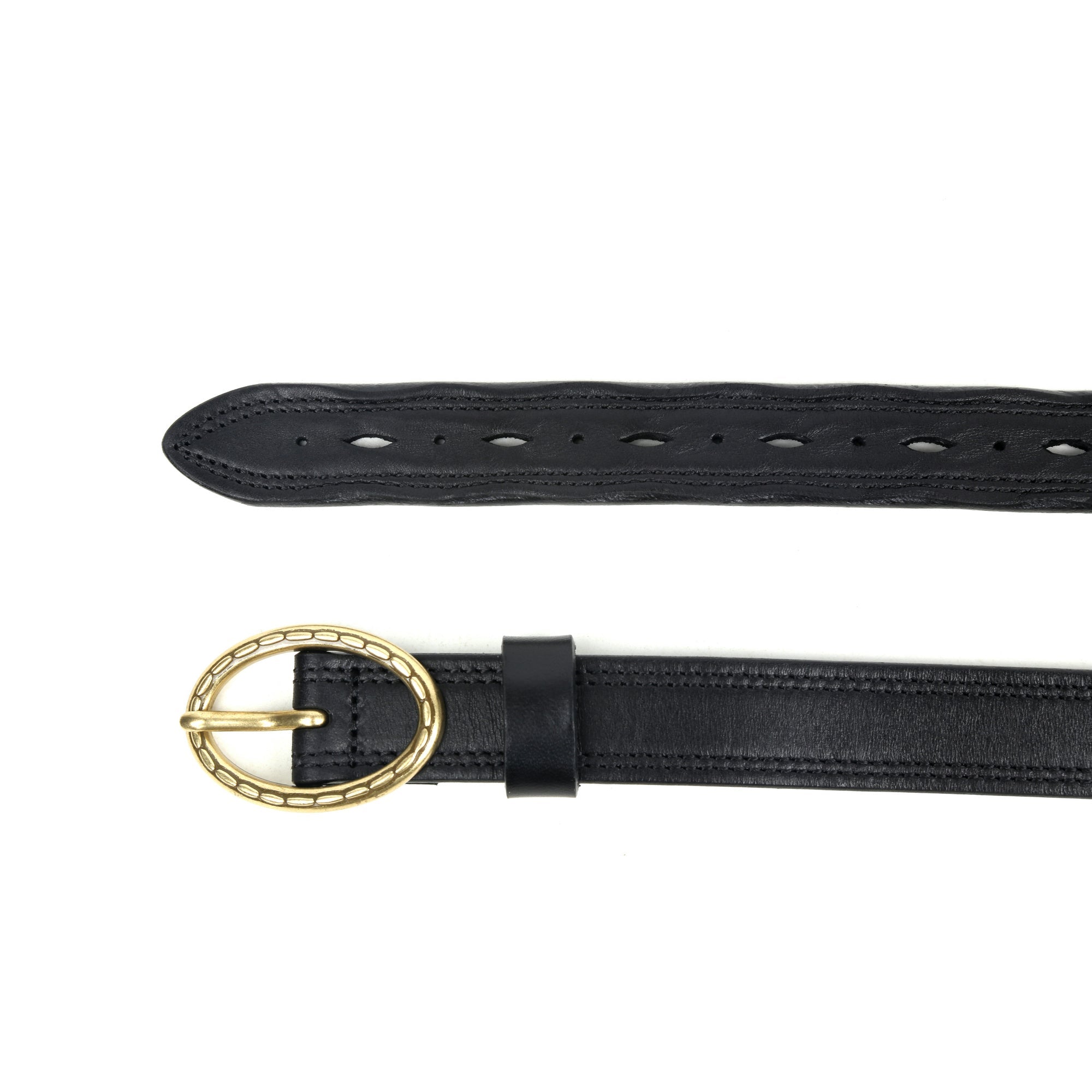 Vintage Soul Leather Belt - Black - image 6