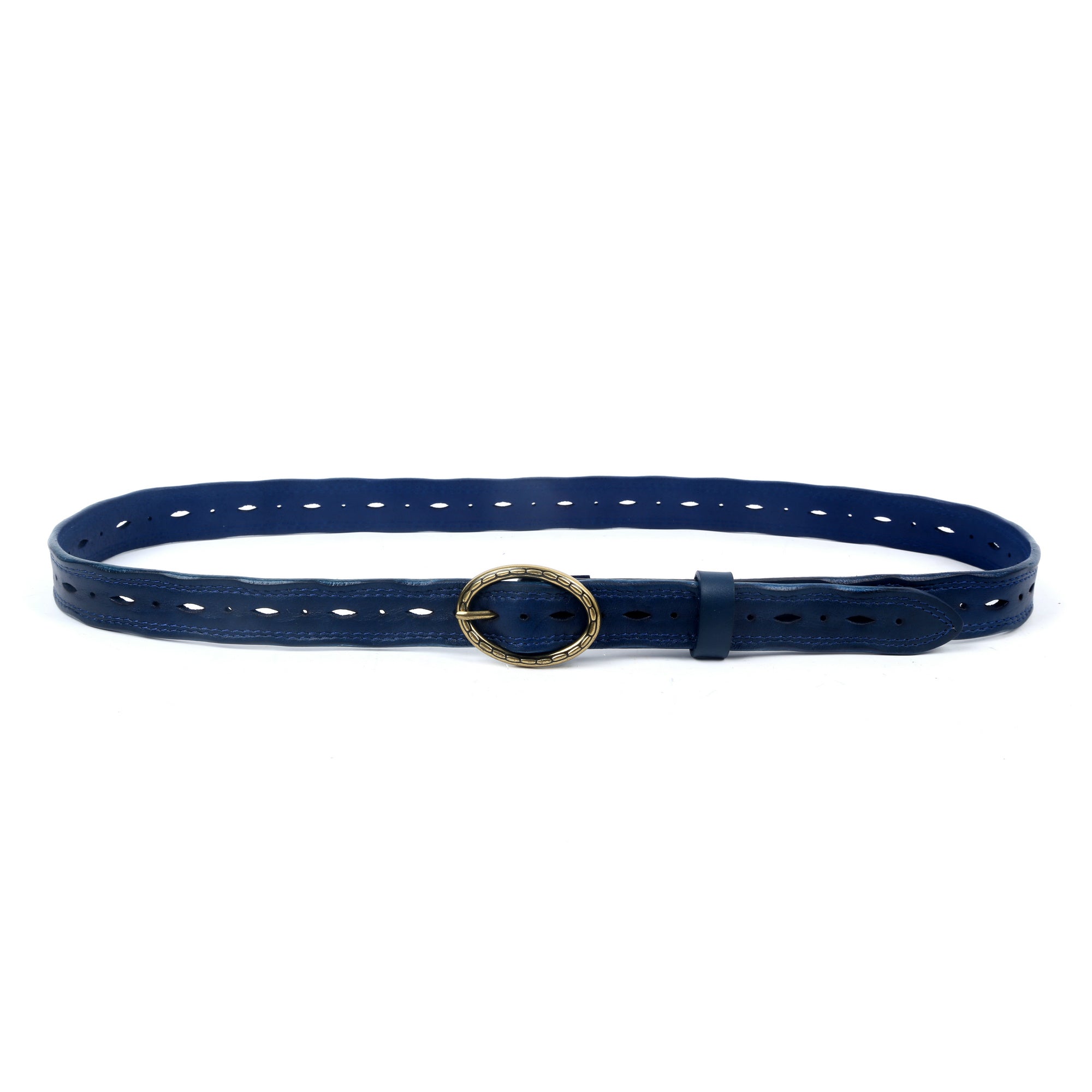 Vintage Soul Leather Belt - Navy - image 4