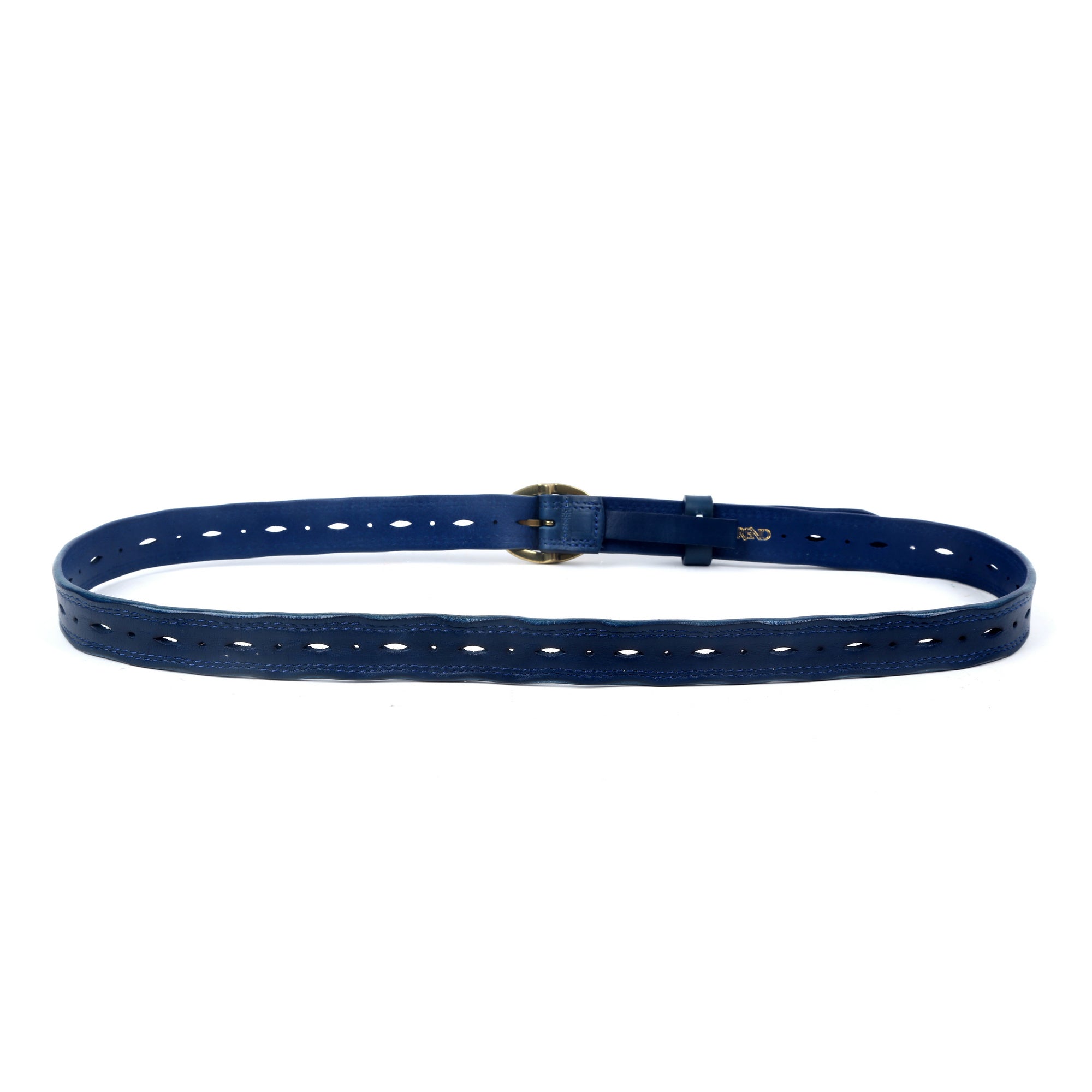 Vintage Soul Leather Belt - Navy - image 5