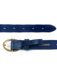 Vintage Soul Leather Belt - Navy - image 7