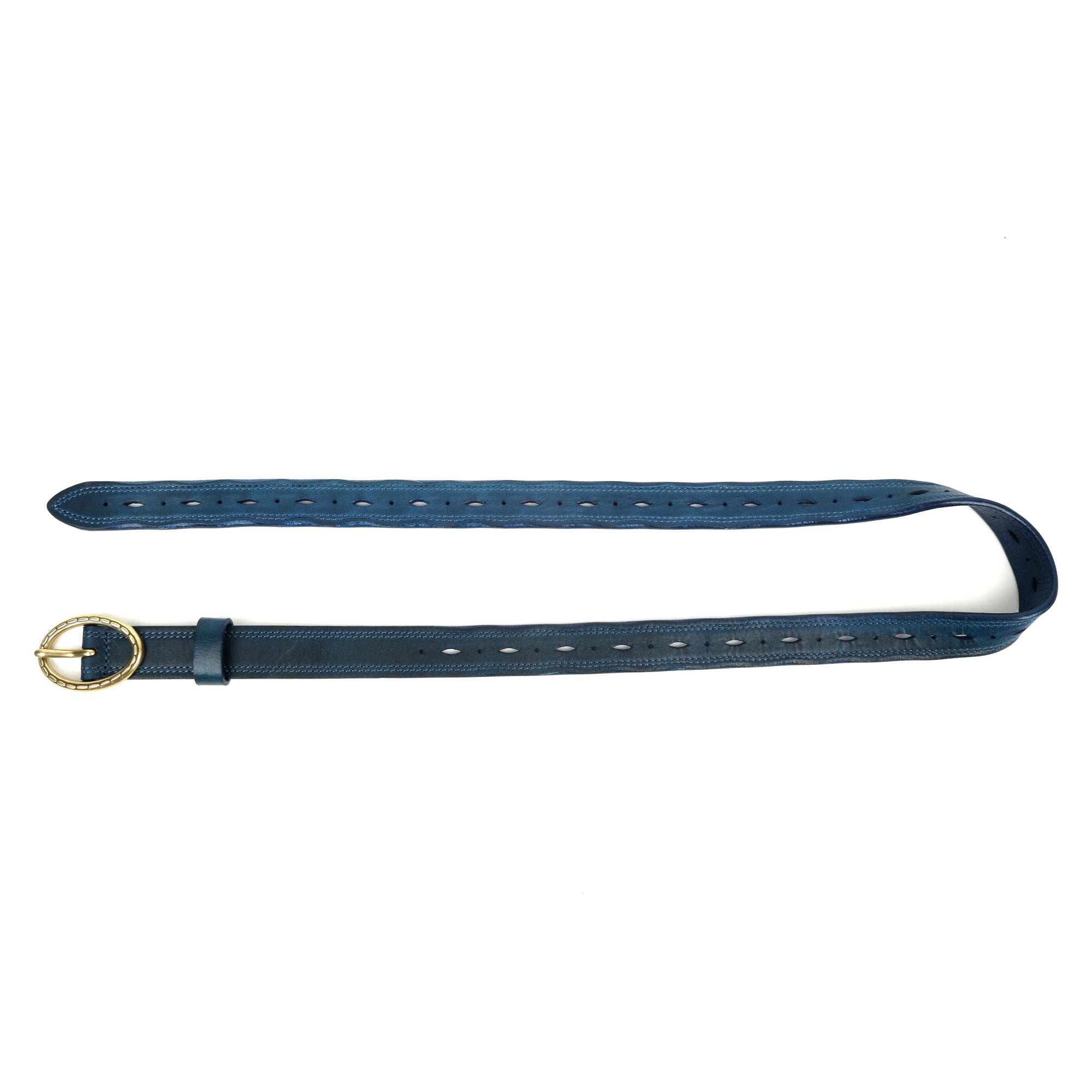 Vintage Soul Leather Belt - Navy - image 8