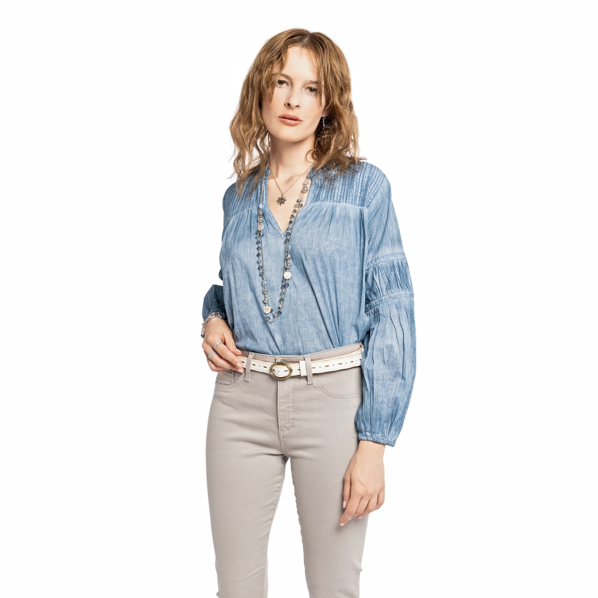 Vintage Soul Leather Belt - White - image 2