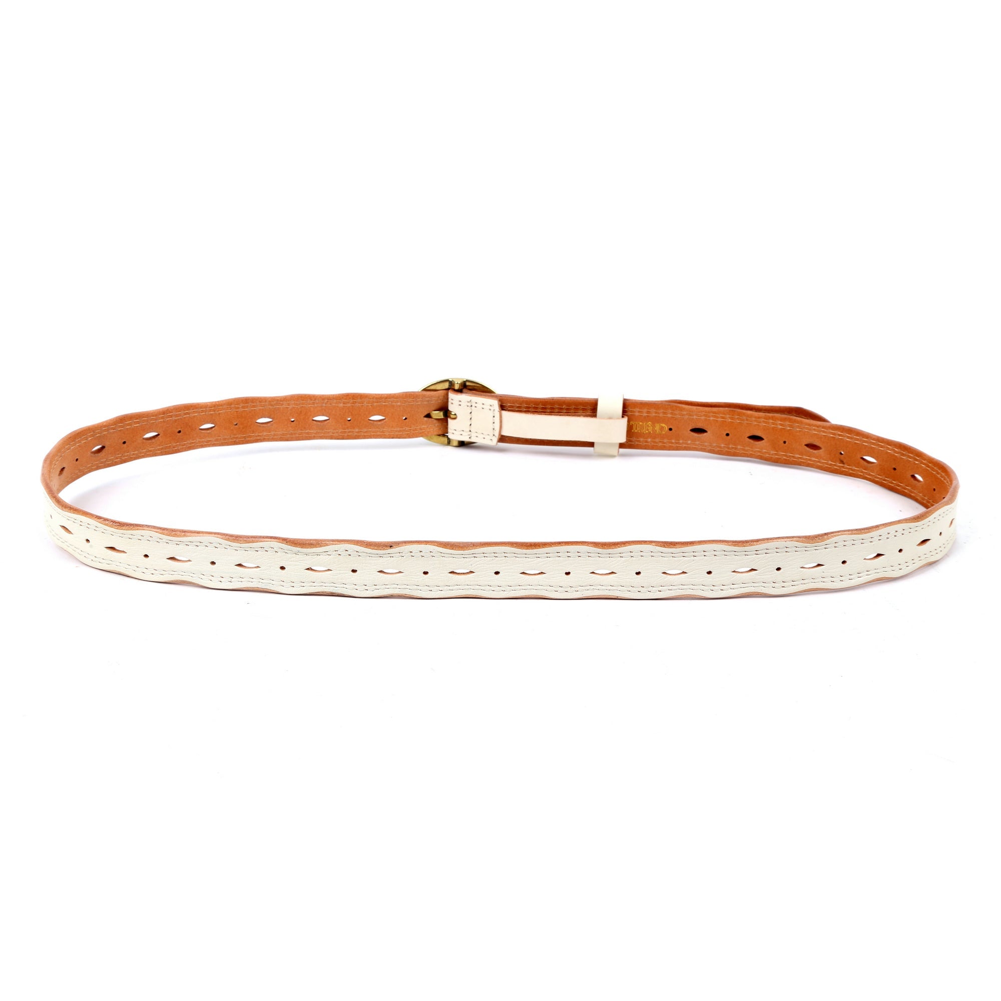 Vintage Soul Leather Belt - White - image 5