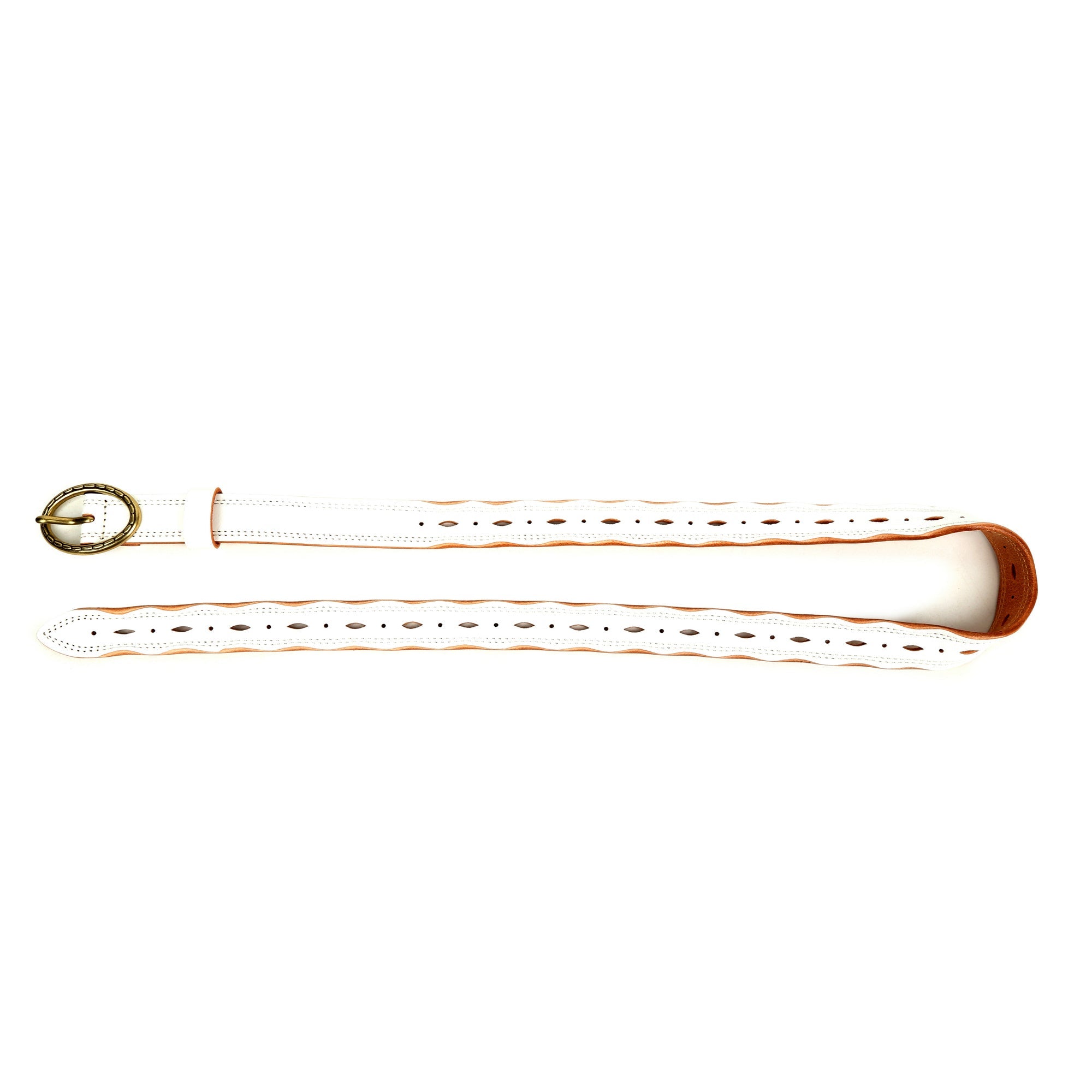Vintage Soul Leather Belt - White - image 9