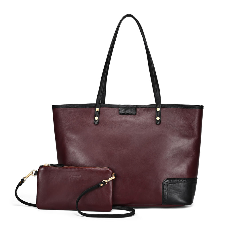 Camellia Medium Reversible Leather Tote