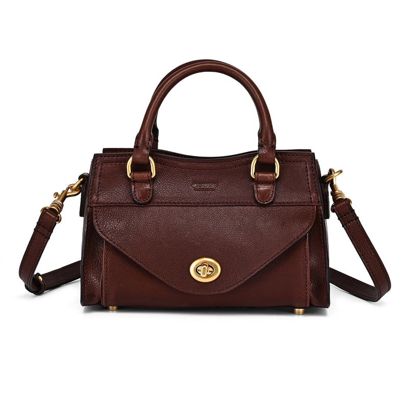 Lockwood Small Structured Leather Satchel